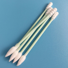 3" Eco-Friendly Green Paper Stick Makeup Removing Cotton Bud Swab For Daily Use