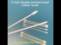 2.2mm Mini Ujung Katun Q Tips Ramah Lingkungan untuk Penggunaan Industri