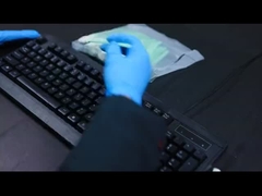 Lint Free Round Black Sponge Foam Tip Swab Untuk Membersihkan Mobil