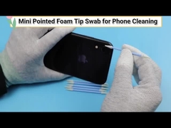 Double Pointed Head Cleanroom Spons Busa Swab TX750 Bebas Serat