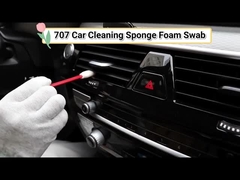 707 Lint Free Rectangle Sponge Stick Printer Foam Cleaning Swabs dengan Genggam Merah