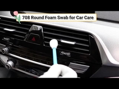 708 Long Handle Foam Swab Round Foam Tip Swab Untuk Pembersihan Presisi