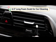 Swab busa pegangan panjang Biru / Hijau / Hitam Swab ujung busa dengan pegangan panjang 165mm