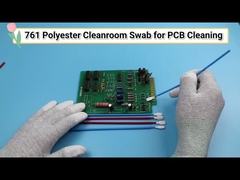 Long Handle 6.6 Inch PP Green Stick Polyester Tipped Swab Elektronik Bersih