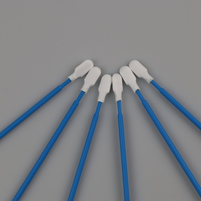 6,5 Inches Lint Free Paddle Dacron Head Polyester Swab Untuk Cleanroom