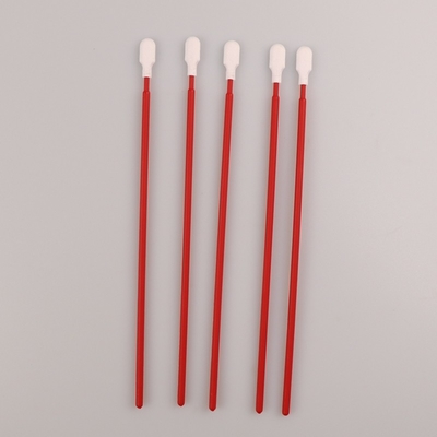 165mm Long Handle Cleanroom Polyester Tip Swab Untuk Pembersihan PCB