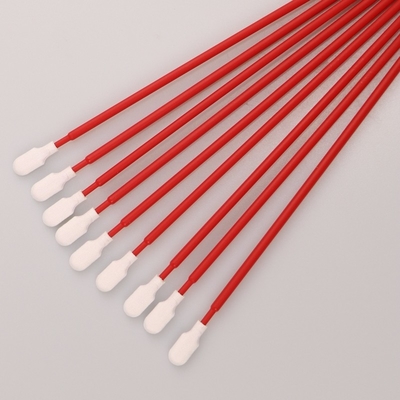 165mm Long Handle Cleanroom Polyester Tip Swab Untuk Pembersihan PCB