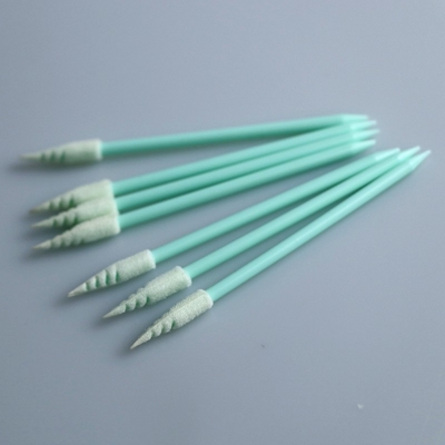 Pembersih Keyboard Spiral Pointed Sponge Foam Swab Cleanroom Bebas Debu