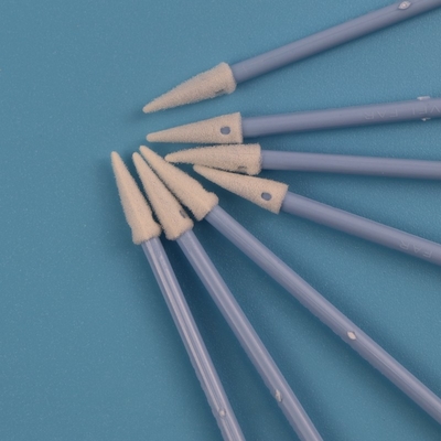 Double Pointed Head Cleanroom Spons Busa Swab TX750 Bebas Serat