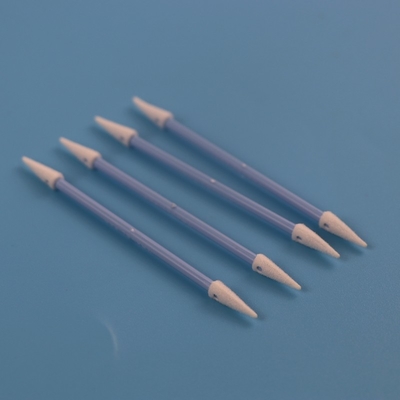 Double Pointed Head Cleanroom Spons Busa Swab TX750 Bebas Serat