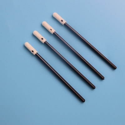 Bulat Mini Kepala Pegangan Hitam Spons Busa Swab 3.2mm Bebas Serat