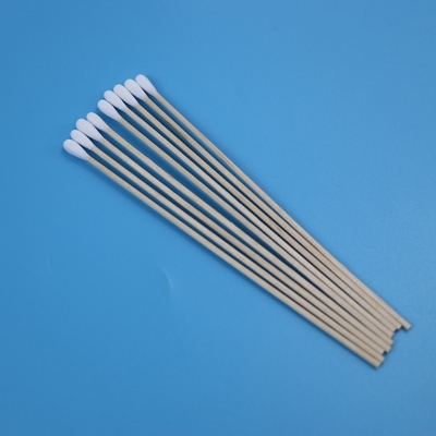 6 "Tongkat Kayu Panjang Cotton Swab Qtips Ramah Lingkungan