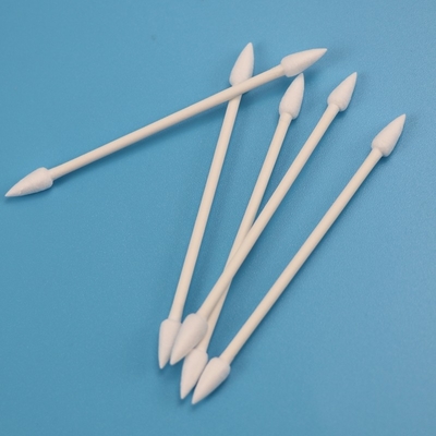 4.7mm Biodegradable Kertas Tongkat Ganda Menunjuk Qtips Cotton Swab untuk Cleanroom