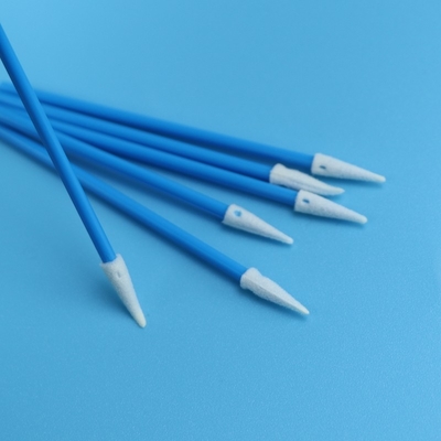 Pembersih Cetakan Presisi Mikro Menunjuk Ujung Busa ESD Cleanroom Swab 3.2mm Bebas Serat