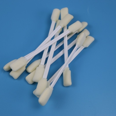 Lint Free Double Rectangle Head Cleanroom Foam Swab Untuk Membersihkan Printer
