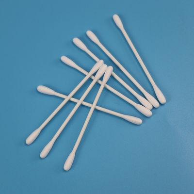 Biodegradable Paper Stick Double Round Head Qtips Cotton Bud Swab Untuk Cleanroom