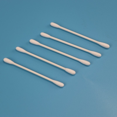 Biodegradable Paper Stick Double Round Head Qtips Cotton Bud Swab Untuk Cleanroom