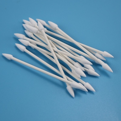 Tongkat Kertas Ramah Lingkungan Double Pointed Heads Qtips Cotton Swab Untuk Cleanroom CA-003