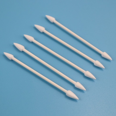 Tongkat Kertas Ramah Lingkungan Double Pointed Heads Qtips Cotton Swab Untuk Cleanroom CA-003