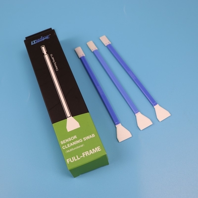 16mm Lint Free V Shape Microfiber Kamera Sensor Cleaning Swab dengan Kepala Ganda