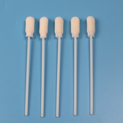 ABS Stick 10cm Ujung Busa Bulat Besar Pakai Sampling Swab Steril