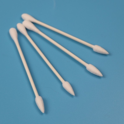 Individual Wrapped Paper Stick Round And Pointed Cotton Swab Untuk Perawatan Pribadi
