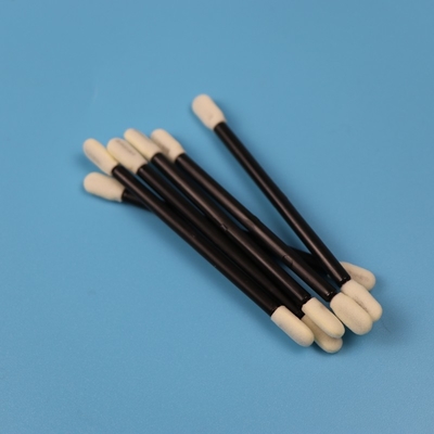 Gagang Hitam Ujung Busa Ujung Ganda Cleanroom Swab Free Lint