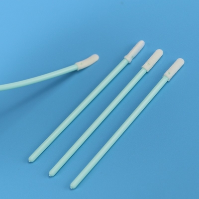 TX74 Dustless Green PP Stick Precision Cleaning Foam Tip Swab untuk Cleanroom