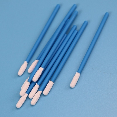 TX743 Lint Free Solvent Non Abrasive Dacron Polyester Swab Untuk Cleanroom