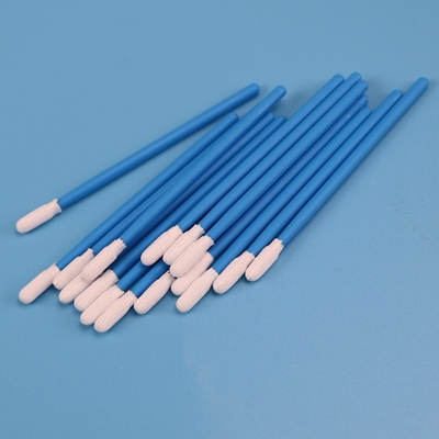 TX743 Lint Free Solvent Non Abrasive Dacron Polyester Swab Untuk Cleanroom