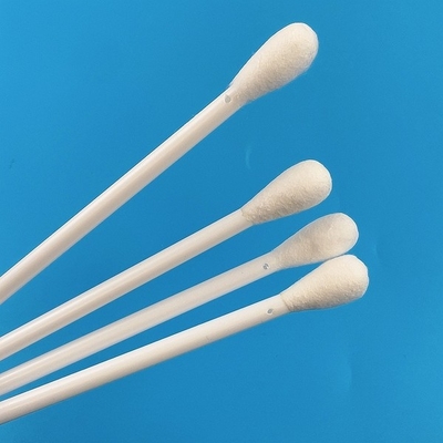 7.4 Inch Disposable Cotton Swab Medis Dengan Lubang Kepala Besar Pada Handle Cleaning Sticks