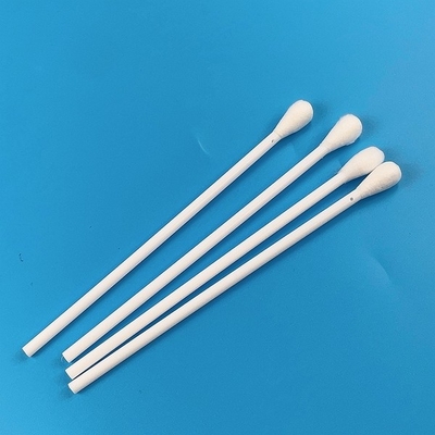 7.4 Inch Disposable Cotton Swab Medis Dengan Lubang Kepala Besar Pada Handle Cleaning Sticks