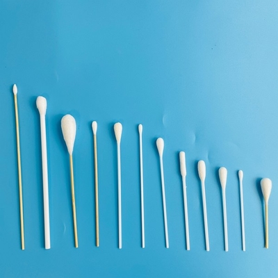 Pengumpulan Sampel Steril Swab kapas Tipped EO Swab Medis Standar