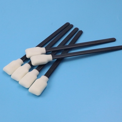 50 pcs/Bag Bebas Serat Hitam PP Tongkat Cleanroom Persegi Panjang Busa Swab Untuk Pembersihan Jamur