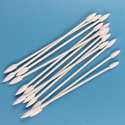 Tongkat Kertas Ramah Lingkungan 3mm Qtips Kosmetik Kapas Berujung Ganda Untuk Menghapus Riasan