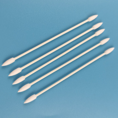 Tongkat Kertas Ramah Lingkungan 3mm Qtips Kosmetik Kapas Berujung Ganda Untuk Menghapus Riasan