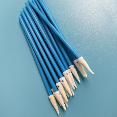Lint Free Spiked Foam Swab Dengan Green / Red Handle Untuk Pembersihan Elektronik Qtips