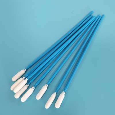 TX740 Digital Printer Bubuk Pembersih Swabs Lint Bebas Hijau Long Handle Untuk Kamar Bersih