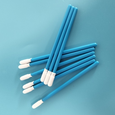 TX743 Pembersihan Pabrik Bebas Lint Micro Round Dacron Polyester Swab Untuk Kamar Bersih