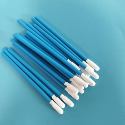 TX743 Pembersihan Pabrik Bebas Lint Micro Round Dacron Polyester Swab Untuk Kamar Bersih