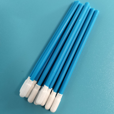 TX743 tahan kimia bebas lint kecil kamar bersih ESD Polyester Swab Untuk pembersihan pabrik