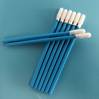 TX743 tahan kimia bebas lint kecil kamar bersih ESD Polyester Swab Untuk pembersihan pabrik