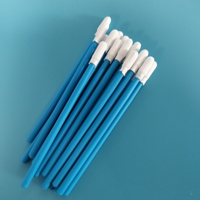 TX743 tahan kimia bebas lint kecil kamar bersih ESD Polyester Swab Untuk pembersihan pabrik