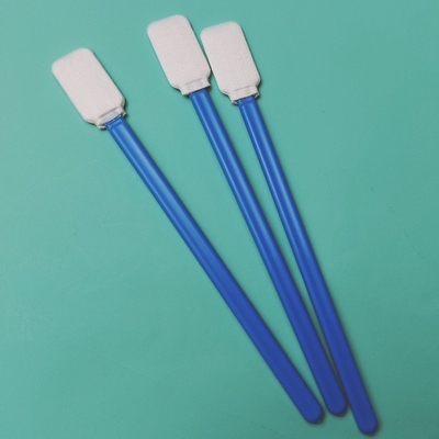 714 Lint Free Flat Square Dacron Cleaning Stick Car Cleaning Polyester Swab untuk Cleanroom