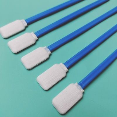 714 Lint Free Flat Square Dacron Cleaning Stick Car Cleaning Polyester Swab untuk Cleanroom