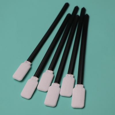 Black Handle Dacron Stick Flat Square Cleanroom Polyester Swab 714 Bebas Lint