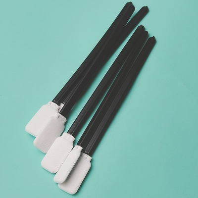 Black Handle Dacron Stick Flat Square Cleanroom Polyester Swab 714 Bebas Lint
