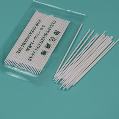 Penyeka Cotton Bud Pembersih Serat Optik Qtips Runcing Mikro 1mm yang dapat terurai secara hayati