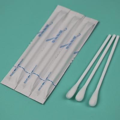 Plastic Handle Pre-wet Qtips Medical Cotton Bud Swab Applicator dengan Alkohol