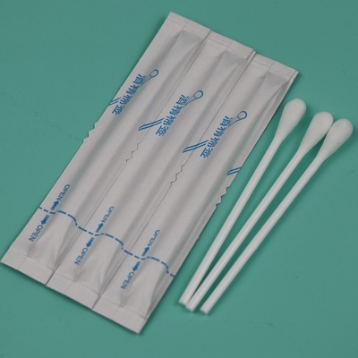 Plastic Handle Pre-wet Qtips Medical Cotton Bud Swab Applicator dengan Alkohol